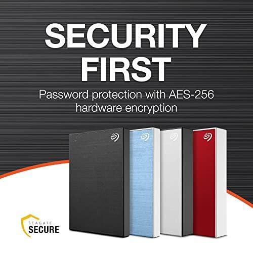 Seagate One Touch 1TB External HDD with Password Protection – Black, for Windows and Mac, with 3 yr Data Recovery Services, and 6 Months Mylio Create Plan and Dropbox Backup Plan (STKY1000400) - Triveni World