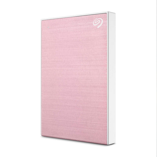 Seagate One Touch 2TB External HDD with Password Protection, USB, Rose Gold, for Windows and Mac, with 3 yr Data Recovery Services (STKY2000405) - Triveni World