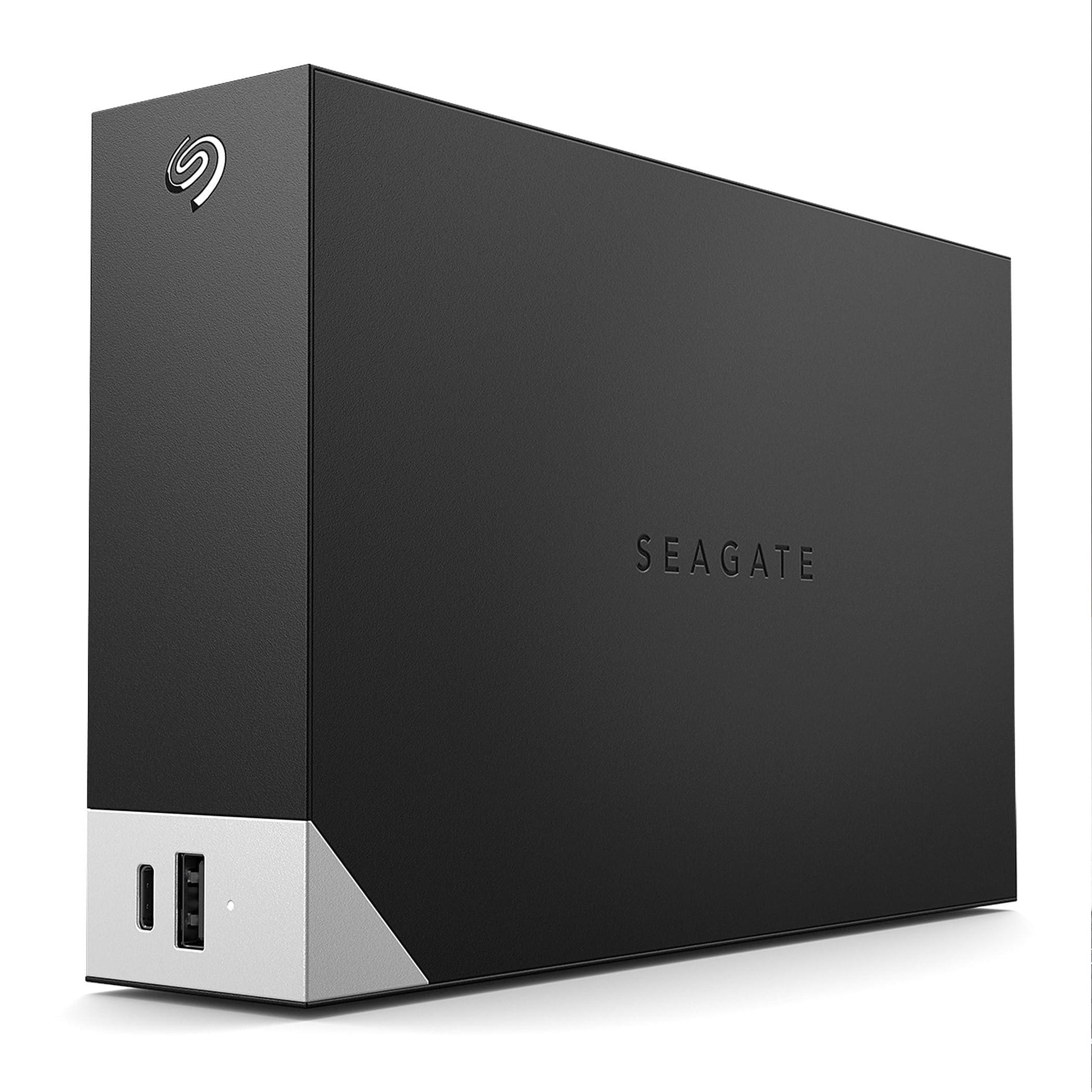 Seagate One Touch Hub 4TB Desktop External HDD – USB-C & USB 3.0 Port, with 3 yr Data Recovery Services, for Computer PC Laptop Mac, 6 Months Dropbox backup plan (STLC4000400), Black - Triveni World