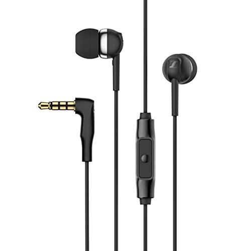 Sennheiser CX 80S in-Ear Wired Headphones with in-line One-Button Smart Remote with Microphone Black - Triveni World