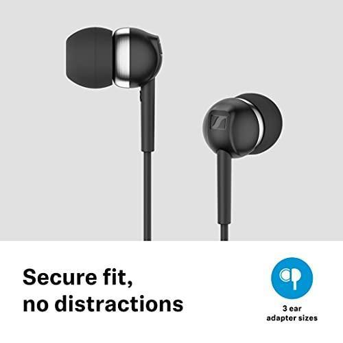 Sennheiser CX 80S in-Ear Wired Headphones with in-line One-Button Smart Remote with Microphone Black - Triveni World