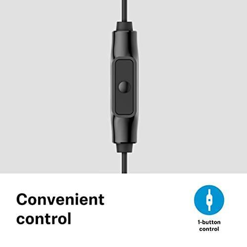 Sennheiser CX 80S in-Ear Wired Headphones with in-line One-Button Smart Remote with Microphone Black - Triveni World