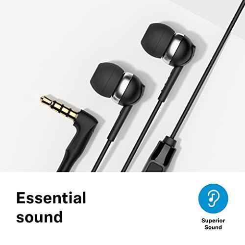 Sennheiser CX 80S in-Ear Wired Headphones with in-line One-Button Smart Remote with Microphone Black - Triveni World