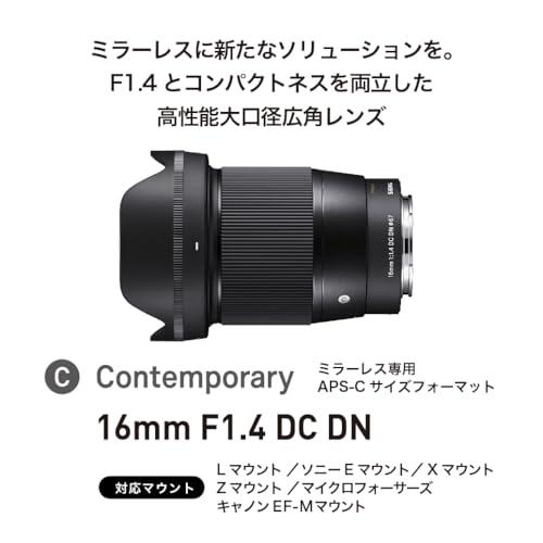 Sigma 16mm F/1.4 DC DN Contemporary Lens for Sony E Mount Mirrorless Cameras (APS- C Format, Black) - Triveni World