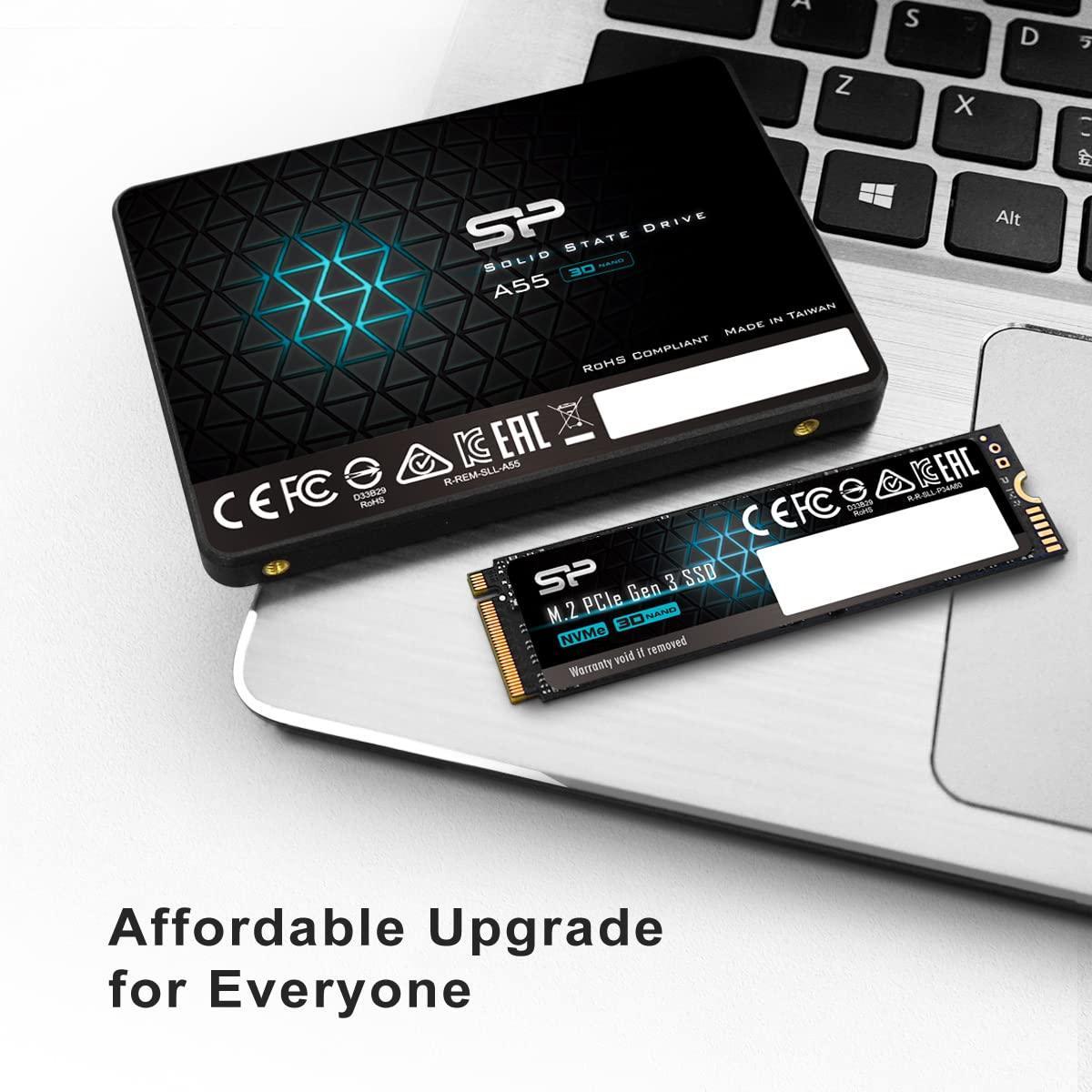 Silicon Power SP Sp Ace A55 512Gb Sata Ssd, Up to 500Mb/S, 3D Nand with SLC Cache, 2.5 Inch Sata Iii Internal Solid State Drive for Desktop Laptop Pc Computer - Triveni World