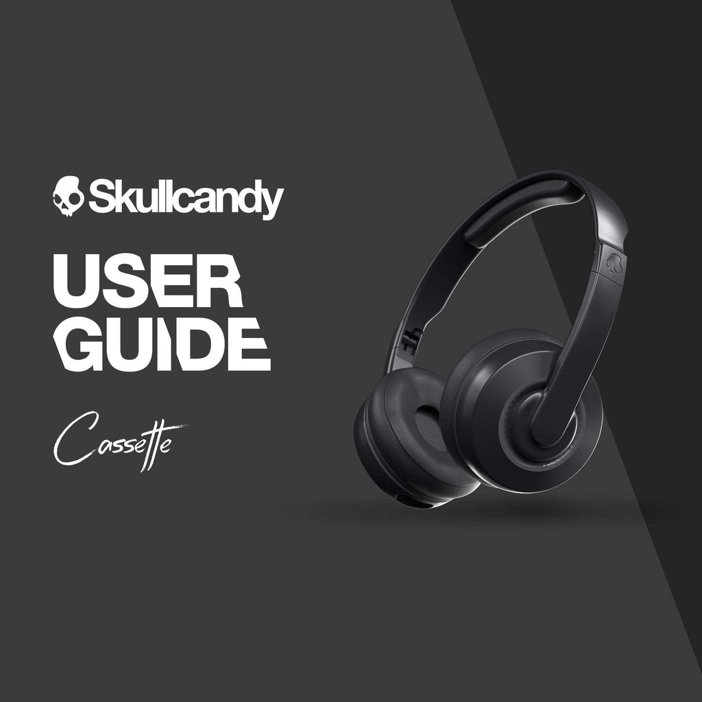 Skullcandy Cassette On-Ear Wireless Headphones, 22 Hr Battery, Microphone, Works with iPhone Android and Bluetooth Devices - Black - Triveni World