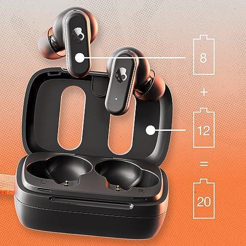 Skullcandy Dime 3 in-Ear Wireless Earbuds,Multipoint Pairing, 20 Hr Battery, Microphone, Works with iPhone Android and Bluetooth Devices - Black - Triveni World