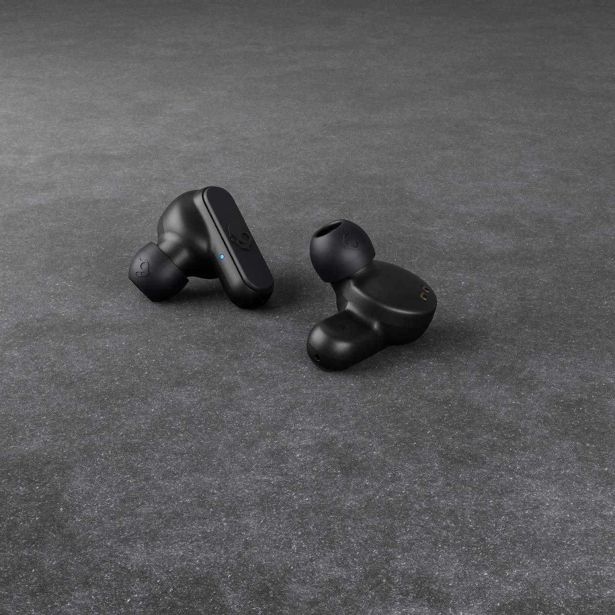 Skullcandy Dime True Wireless in-Ear Bluetooth Earbuds Compatible with iPhone and Android/Charging Case and Microphone/Great for Gym, Sports, and Gaming, IPX4 Water Dust Resistant - Black - Triveni World