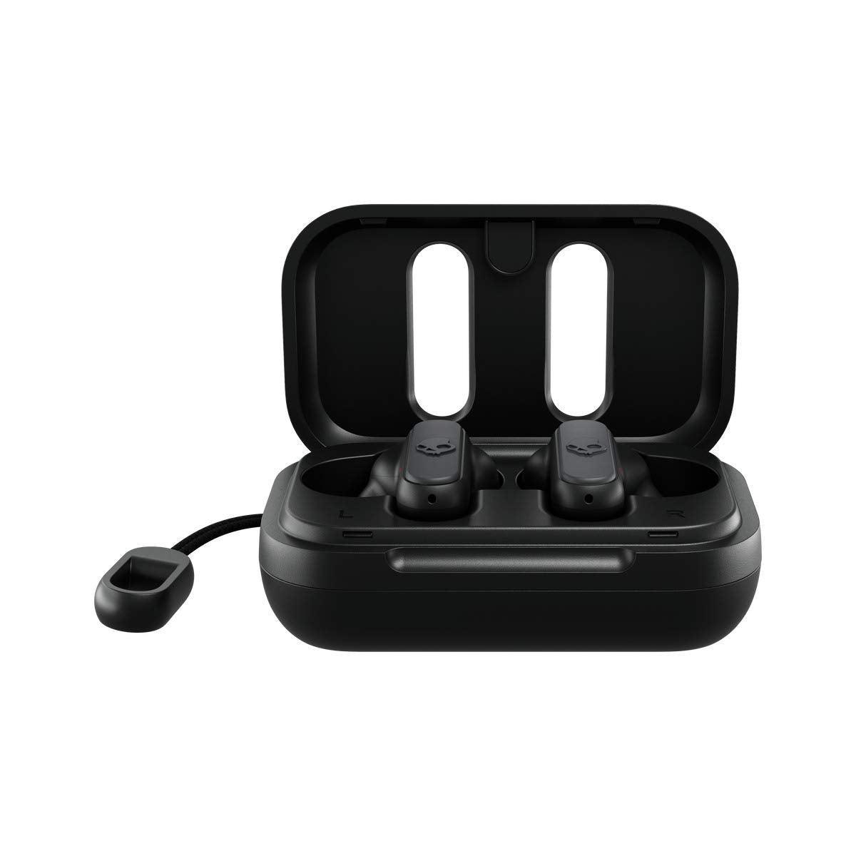 Skullcandy Dime True Wireless in-Ear Bluetooth Earbuds Compatible with iPhone and Android/Charging Case and Microphone/Great for Gym, Sports, and Gaming, IPX4 Water Dust Resistant - Black - Triveni World