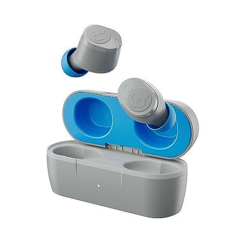 Skullcandy Jib True 2 in-Ear Wireless Earbuds, 32 Hr Battery, Microphone, Works with iPhone Android and Bluetooth Devices (Light Gray Blue) - Triveni World