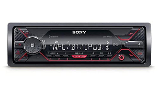 Sony Car Stereo DSX-A410BT Digital Media Receiver with NFC, Bluetooth, USB, AUX, FM (Black), PRE OUT - 2 x 2V, OUTPUT POWER - 55W x 4, 10 Band Equalizer - Triveni World