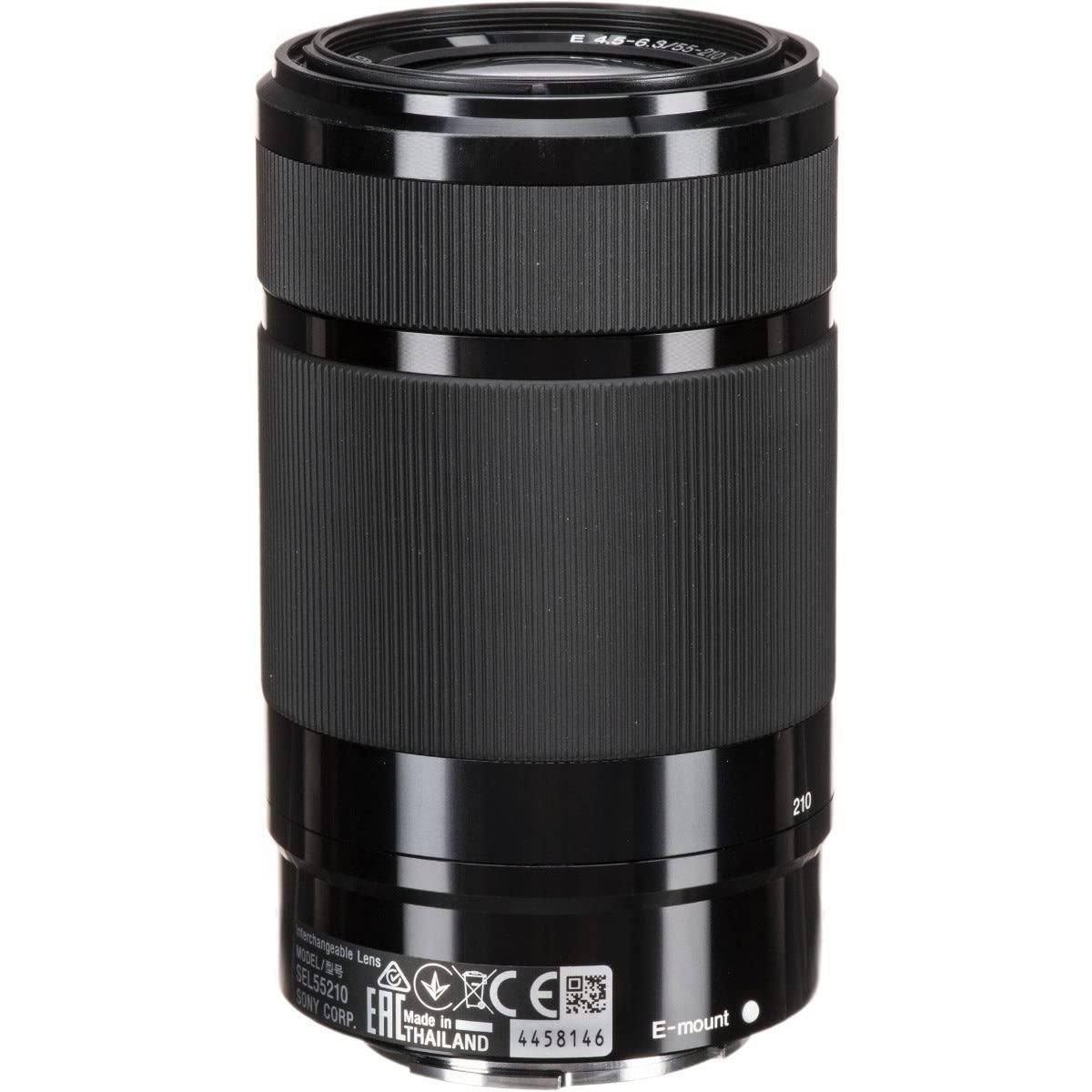 Sony E Mount E 55 210Mm F4.5 6.3 OSS Aps-C Lens (Sel55210) | Telephoto Zoom | Nature & Sports Photography, Black - Triveni World