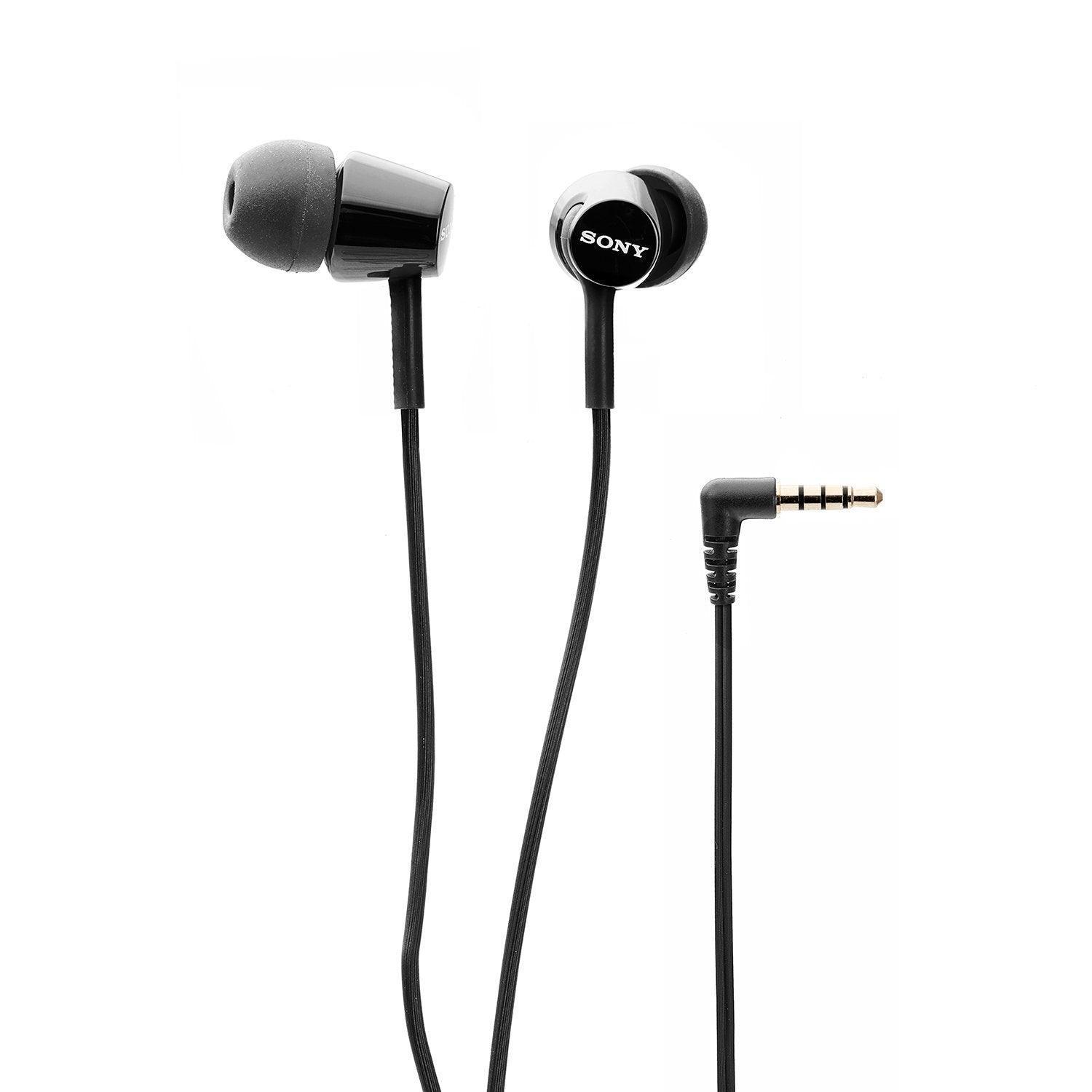 Sony MDR-EX155AP in-Ear Wired Headphones with Mic (Black) - Triveni World