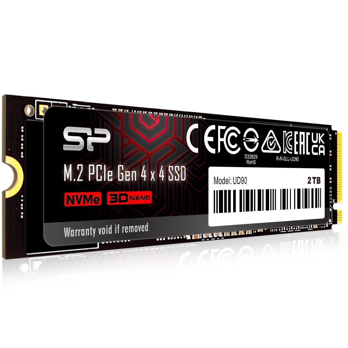 SP Silicon Power Ud90 2Tb Nvme Pcie 4.0 Ssd, Up to 5000Mb/S, 3D Nand, M.2 2280 Pcie Gen4X4 Internal Solid State Drive for Desktop Laptop Pc Computerlaptop Computer - Triveni World