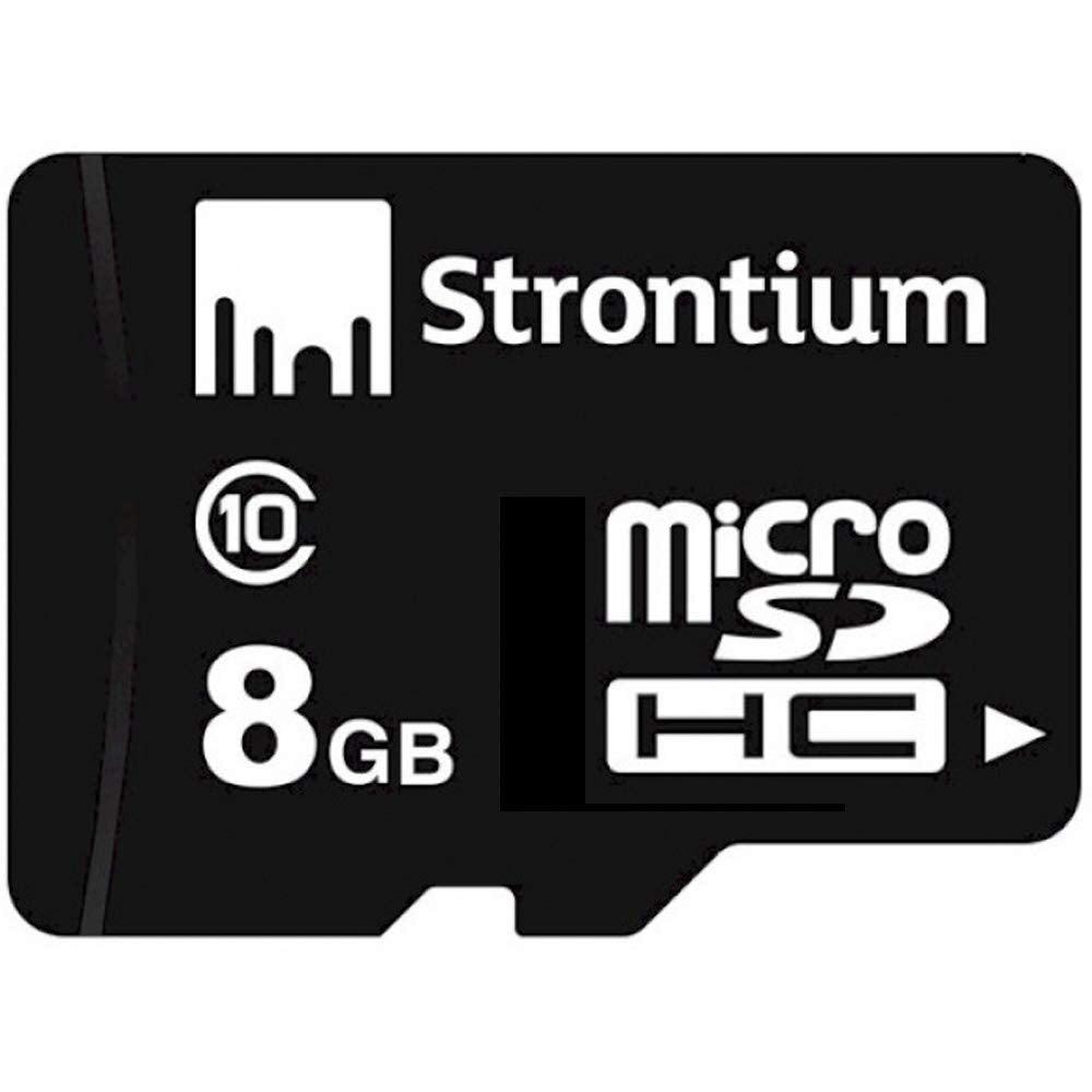 Strontium MicroSD Class 10-8GB Memory Card (Black) - Triveni World