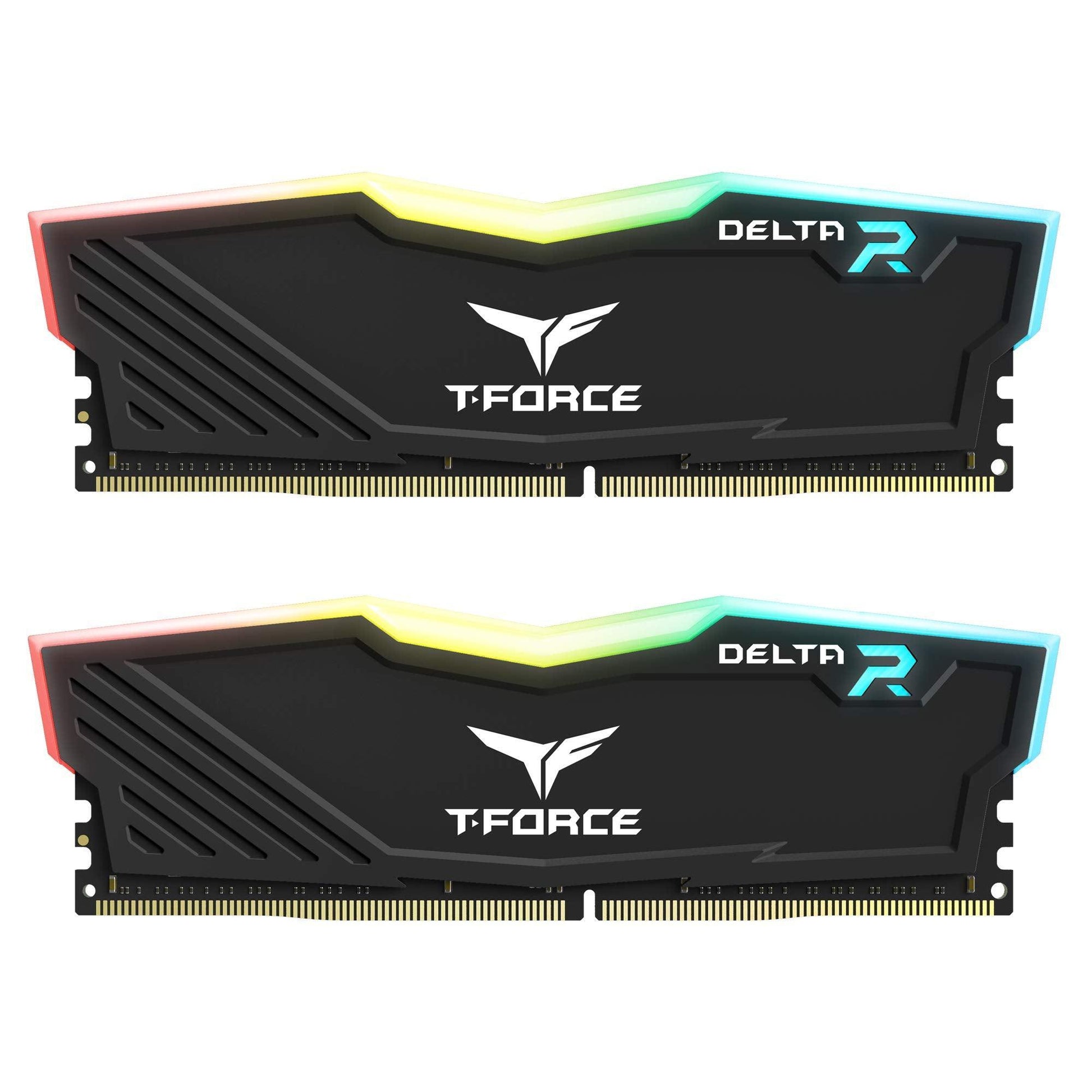 TEAMGROUP Delta RGB 16GB (8GBx2) DDR4 RAM Upto 3600MHz Desktop Gaming Memory with One-Click Overclocking - (2x8GB, Black), (TF3D416G3600HC18JDC01) - Triveni World