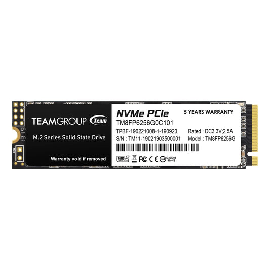 TEAMGROUP MP33 256GB NVMe PCIe M.2 2280 Gaming Internal Solid State Drive SSD TM8FP6256G0C101 (Read/Write Speed up to 1,600/1,000 MB/s) - TM8FP6256G0C101 - Triveni World