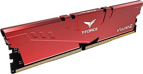 TeamGroup T-Force Vulcan Z 16GB DDR4 3200Mhz Metal Heatsink Desktop Gaming Memory (Red) - TLZRD416G3200HC16F01 - Triveni World