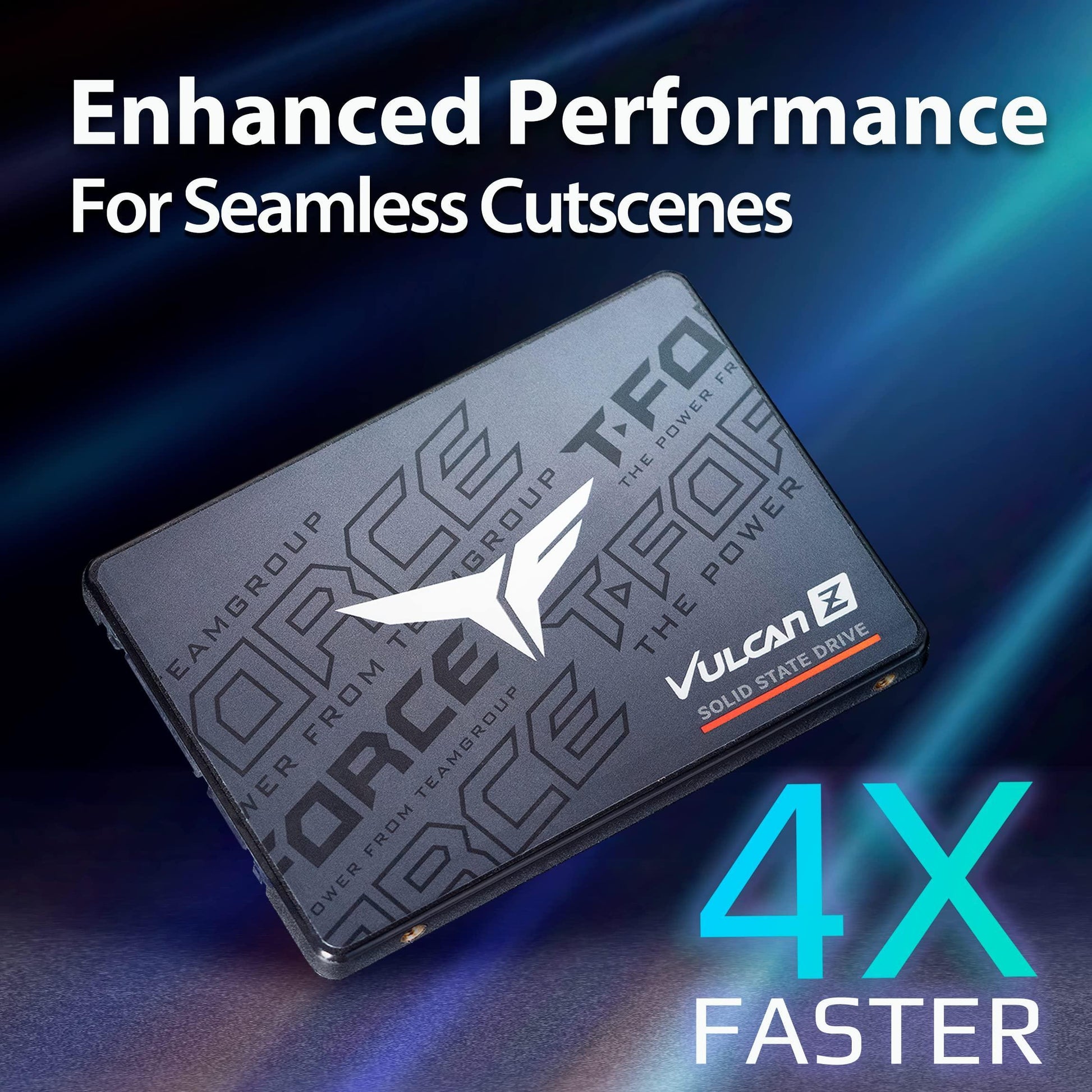 TEAMGROUP T-Force Vulcan Z 256GB SLC Cache 3D NAND TLC 2.5 Inch SATA III Gaming Internal Solid State Drive SSD (R/W Speed up to 520/430 MB/s) T253TZ256G0C101 - Triveni World