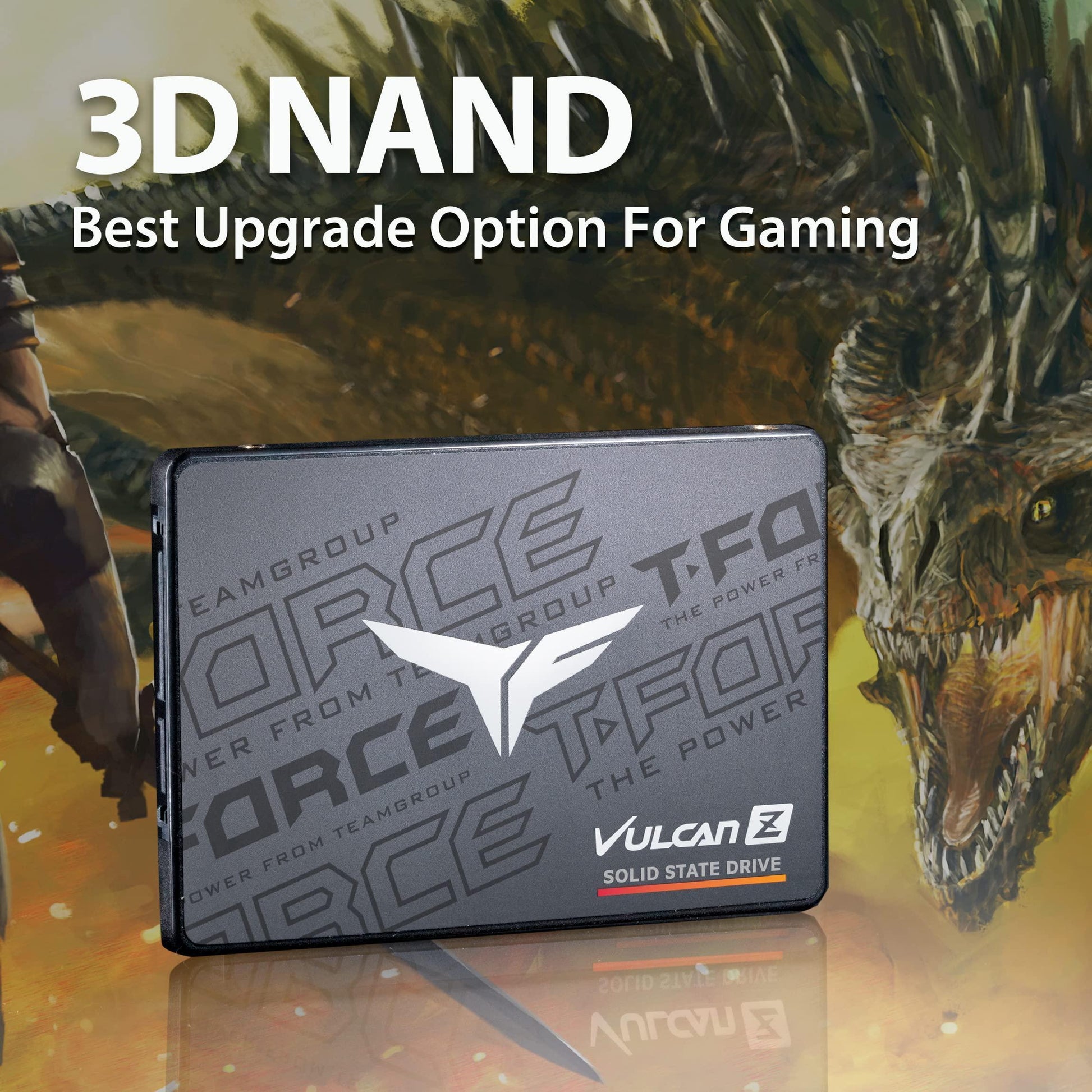 TEAMGROUP T-Force Vulcan Z 256GB SLC Cache 3D NAND TLC 2.5 Inch SATA III Gaming Internal Solid State Drive SSD (R/W Speed up to 520/430 MB/s) T253TZ256G0C101 - Triveni World