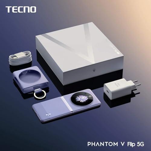 TECNO Phantom V Flip 5G (Iconic Black 16GB RAM,256GB Storage) | 45W Fast Charging | 32 MP Selfie, 64 Rear Camera| 6.9" Flexible, 1.32" Secondrary AMOLED - Triveni World