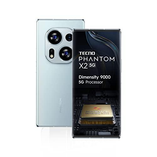 TECNO Phantom X2 5G Moonlight Silver (8GB RAM,256GB Storage) | World's 1st 4nm Dimensity 9000 5G Processor | Dual Curved AMOLED Display | 64MP RGBW Camera - Triveni World