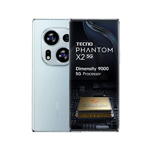 TECNO Phantom X2 5G Moonlight Silver (8GB RAM,256GB Storage) | World's 1st 4nm Dimensity 9000 5G Processor | Dual Curved AMOLED Display | 64MP RGBW Camera - Triveni World