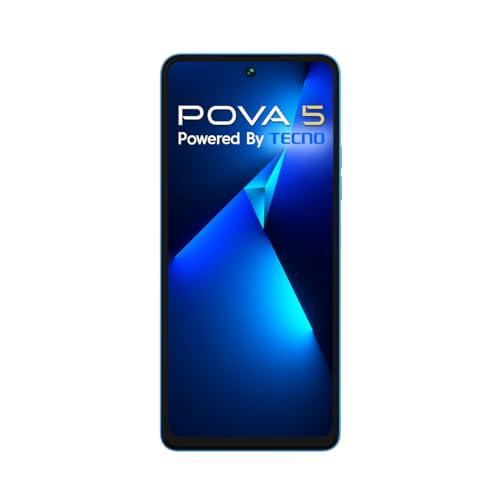 TECNO Pova 5 (Hurricane Blue, 8GB RAM,128GB Storage) | Segment 1st 45W Ultra Fast Charging | 6000mAh Big Battery | 50MP AI Dual Camera | 3D Textured Design | 6.78”FHD+ Display - Triveni World