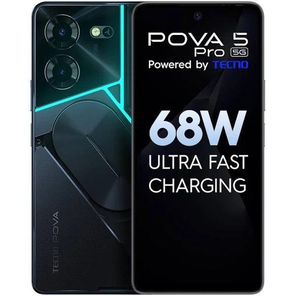 Tecno Pova 5 Pro 5G 128 GB (Dark Illusion, 8 GB RAM) Refurbished - Triveni World