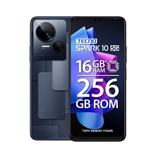 TECNO Spark 10 5G (Meta Black, 8GB RAM,256GB Storage)|16GB Expandable RAM | Ultra Clear 50MP Superior Rear Camera| Dimensity 6020 7nm Powerful 5G Processor - Triveni World