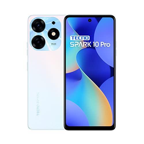 TECNO Spark 10 Pro (Pearl White, 8GB RAM,128GB Storage)|16GB Expandable RAM | 32 MP Selfie Camera| Glass Back and Flagship Triple Matrix Design - Triveni World