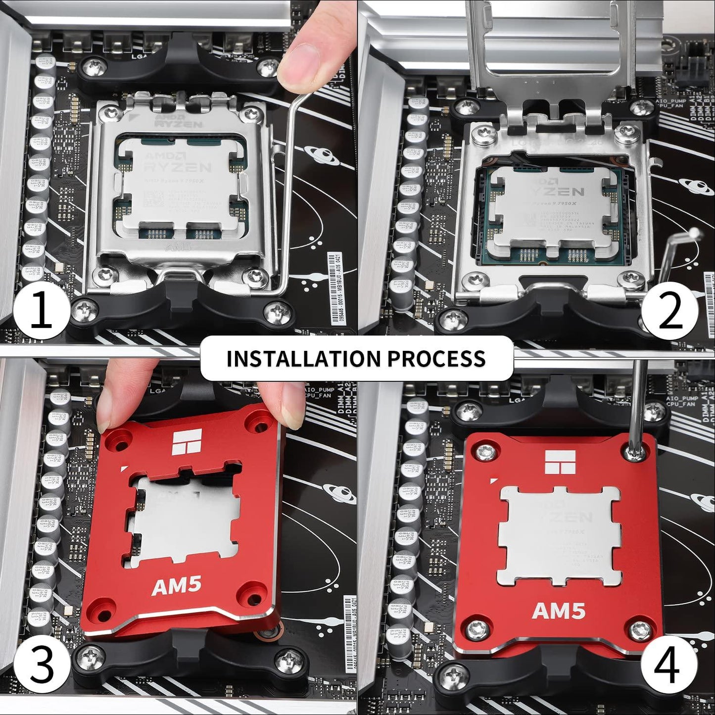 Thermalright ASF-RED AM5 CPU Holder, Corrective Anti-Bending Fixing Frame, AM5 Full-fit Fixed Non-Marking Mounter, AM5 Anti-Bending Contact Frame, CPU Cooler Standard.ââ‚¬¦ - Triveni World