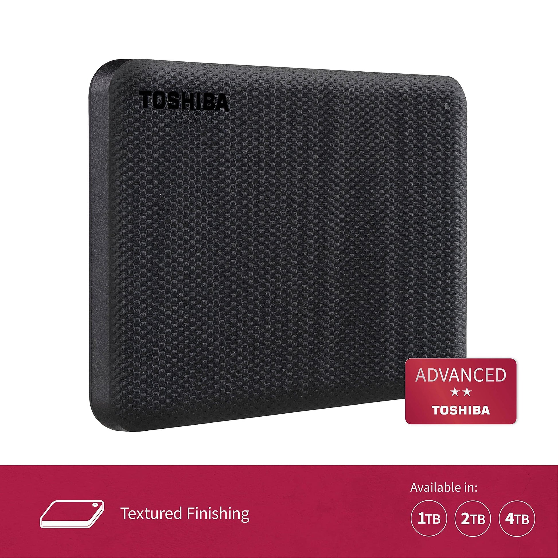 TOSHIBA Canvio Advance 1TB Portable External HDD, USB3.0 for PC Laptop Windows and Mac. 3 Years Warranty. External Hard Drive - Black - Triveni World