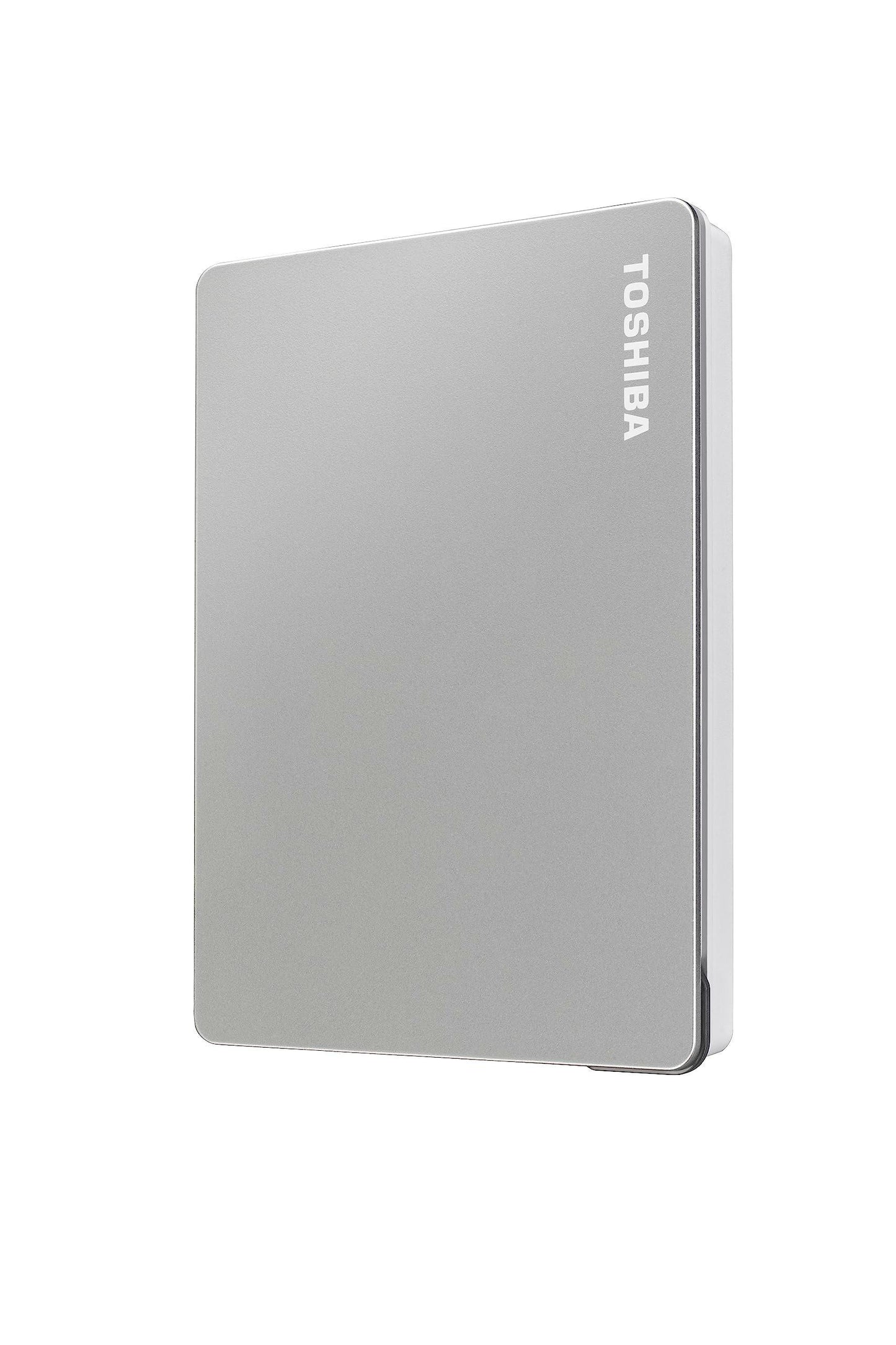 TOSHIBA Canvio Flex 2TB Portable External HDD, USB-C® USB3.0 for Mac, Windows PC, Laptop and Tablet. 3 Years Warranty. External Hard Drive - Silver - Triveni World