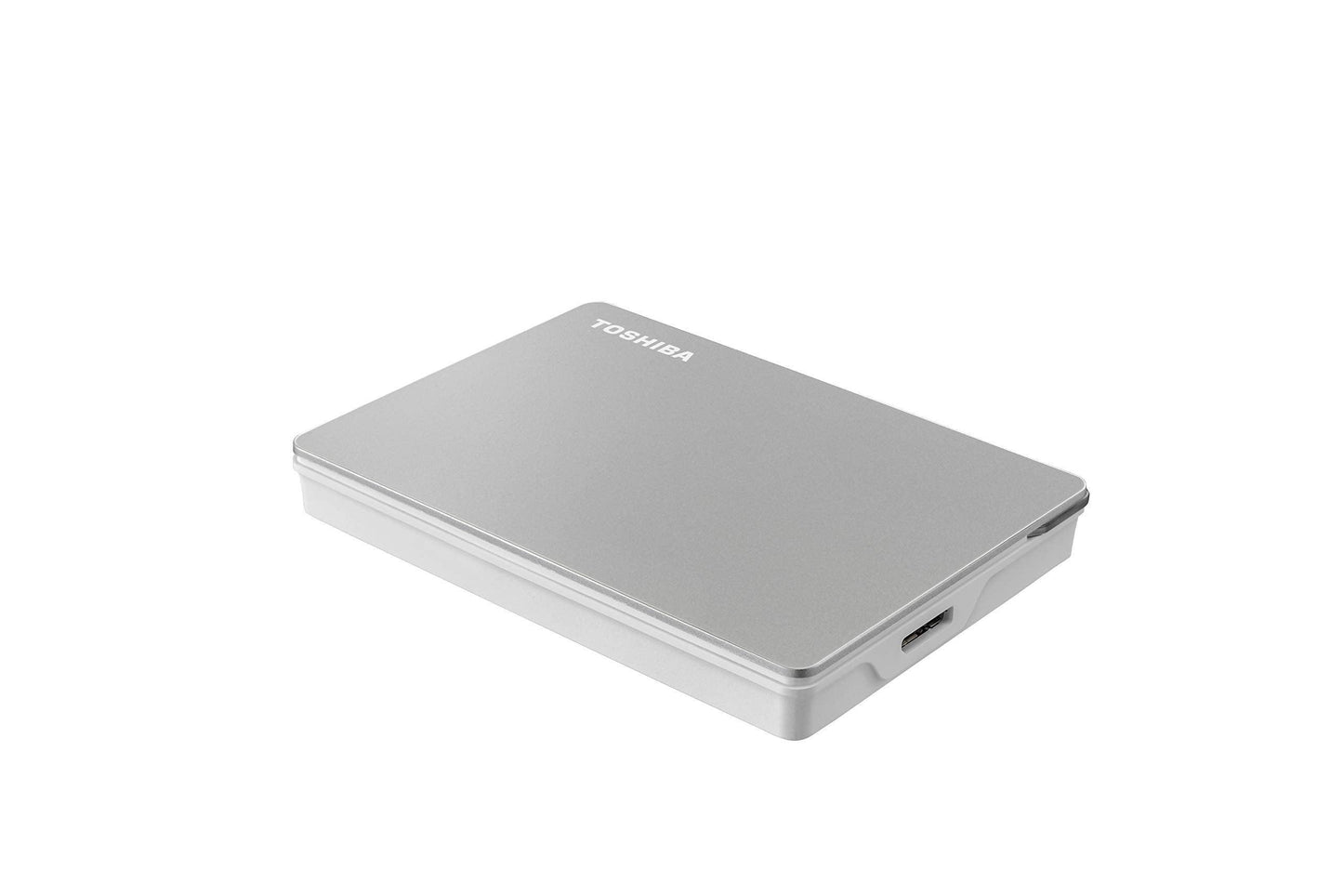 TOSHIBA Canvio Flex 2TB Portable External HDD, USB-C® USB3.0 for Mac, Windows PC, Laptop and Tablet. 3 Years Warranty. External Hard Drive - Silver - Triveni World