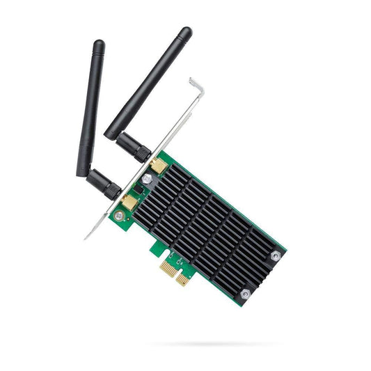 TP-Link AC1200 Wireless WiFi PCLE Card | 2.4G/5G Dual Band Wi-Fi PCI Express Adapter | Low Profile, Long Range Beamforming Heat Sink Technology | Supports Windows 10/8.1/8/7/XP (Archer T4E) (Black) - Triveni World