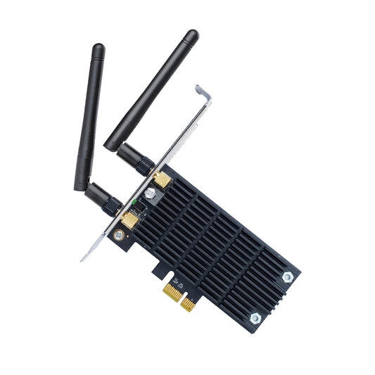 TP-Link AC1300 Wi-Fi WiFi PCIe Card (Archer T6E)- 2.4G/5G Dual Band Wireless PCI Express Adapter, Low Profile, Long Range, Heat Sink Technology, Supports Windows 10/8.1/8/7/XP - Triveni World