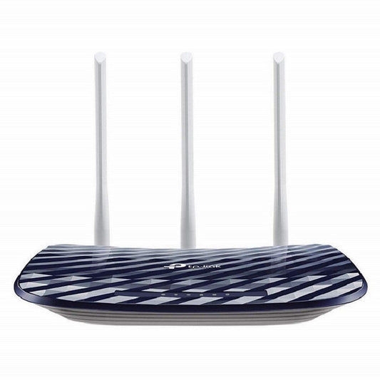 TP-Link AC750 Dual Band Wireless Cable Router, 4 10/100 LAN + 10/100 WAN Ports, Support Guest Network and Parental Control, 750Mbps Speed Wi-Fi, 3 Antennas (Archer C20) Blue, 2.4 GHz - Triveni World