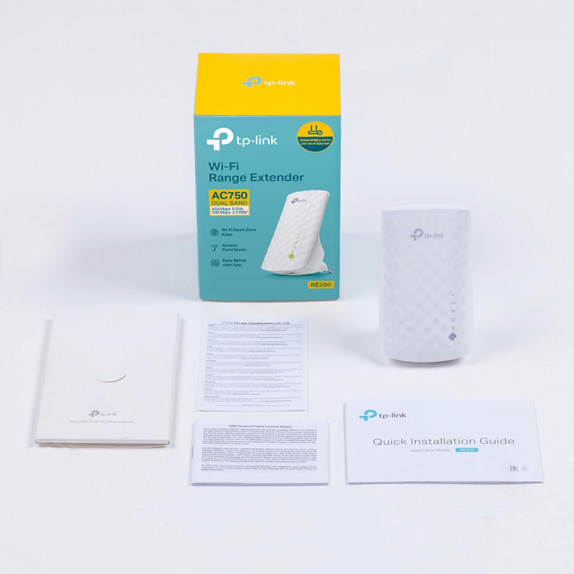 TP-Link AC750 Wifi Range Extender | Up to 750Mbps | Dual Band WiFi Extender, Repeater, Wifi Signal Booster, Access Point| Easy Set-Up | Extends Wifi to Smart Home & Alexa Devices (RE200) - Triveni World