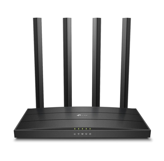 TP-Link Archer AC1200 Archer C6 Wi-Fi Speed Up to 867 Mbps/5 GHz + 400Mbps/2.4 GHz, 5 Gigabit Ports, 4 External Antennas, MU-MIMO, Dual Band, WiFi Coverage with Access Point Mode, Black - Triveni World