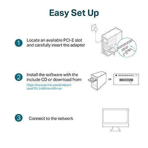 TP-LINK TG-3468 Gigabit PCI Express Network Adapter - Green, 32-bit 10/100/1000 Mbps RJ45 Port, IEEE 802.3X Flow Control, Win 11/10/8.1/8/7/Vista/XP, PCIe Ethernet Card - Triveni World