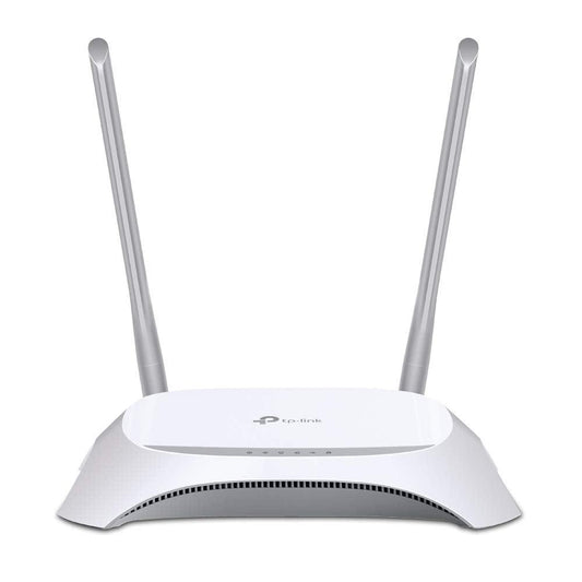 TP-Link TL-MR3420 300 Mbps 2.4GHz 3G/4G Wi-Fi Router, 1 USB 2.0 Port, WPS Button, No Configuration Required, Bandwidth Control, N300 Wireless WiFi with Omni directional Antennas, Reverse SMA - Triveni World