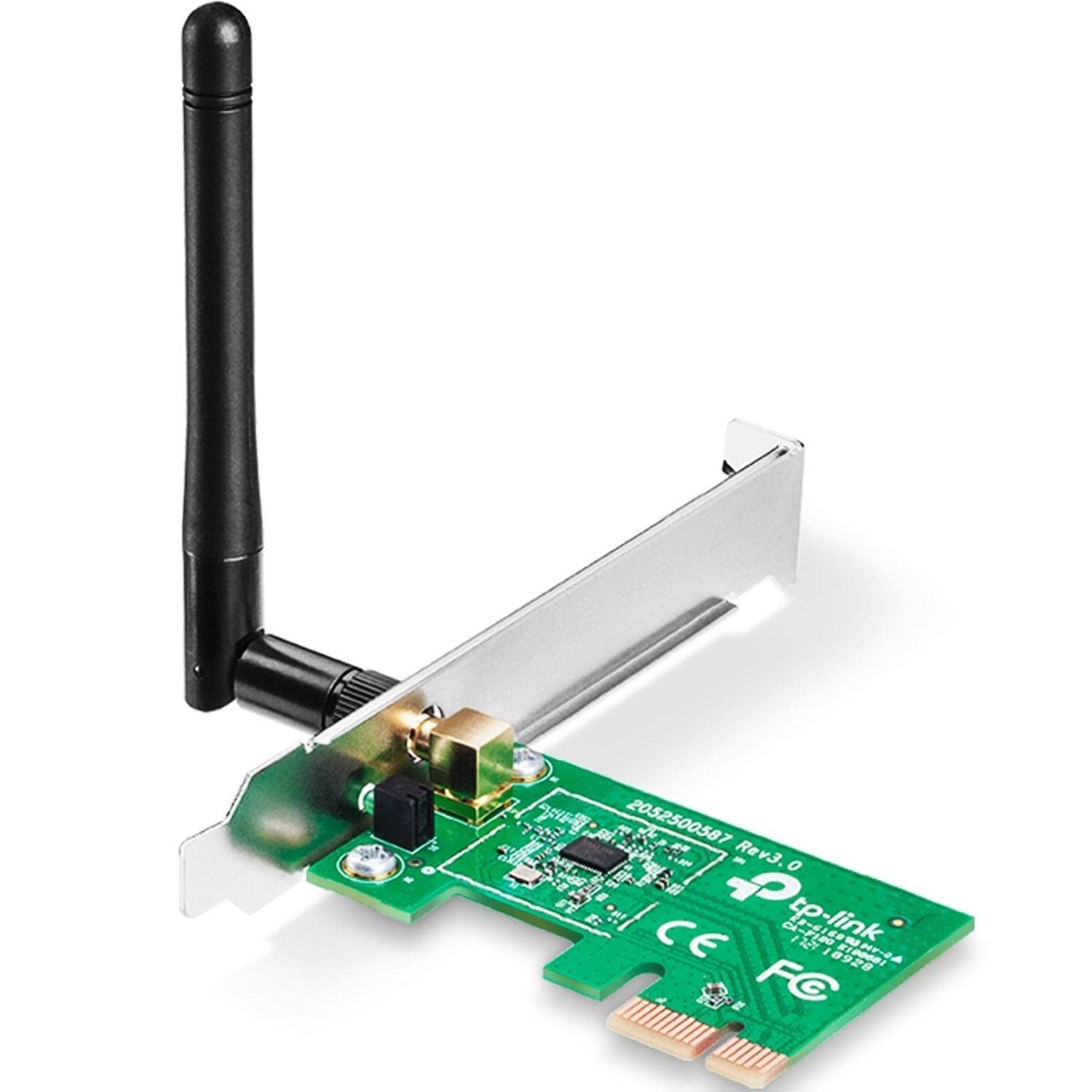 TP-Link TL-WN781ND 150Mbps Wireless N PCI Express Adapter | 2dBi Detachable Omni Directional (RP-SMA) | Compatible with Windows 8.1/8/ 7/ Vista/XP (32/64bits) - Triveni World