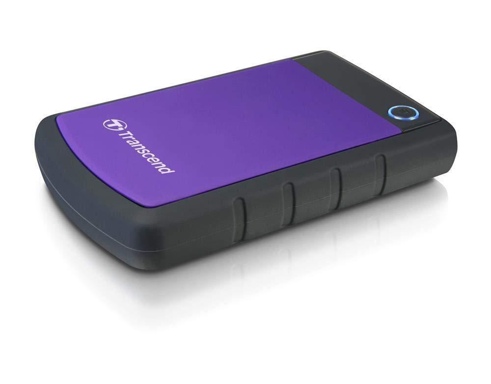 Transcend StoreJet 2TB External HDD USB 3.1 Gen1 | One Touch auto Backup | 2.5" HDD | 3 Yrs. Warranty | Purple - TS2TSJ25H3P - Triveni World