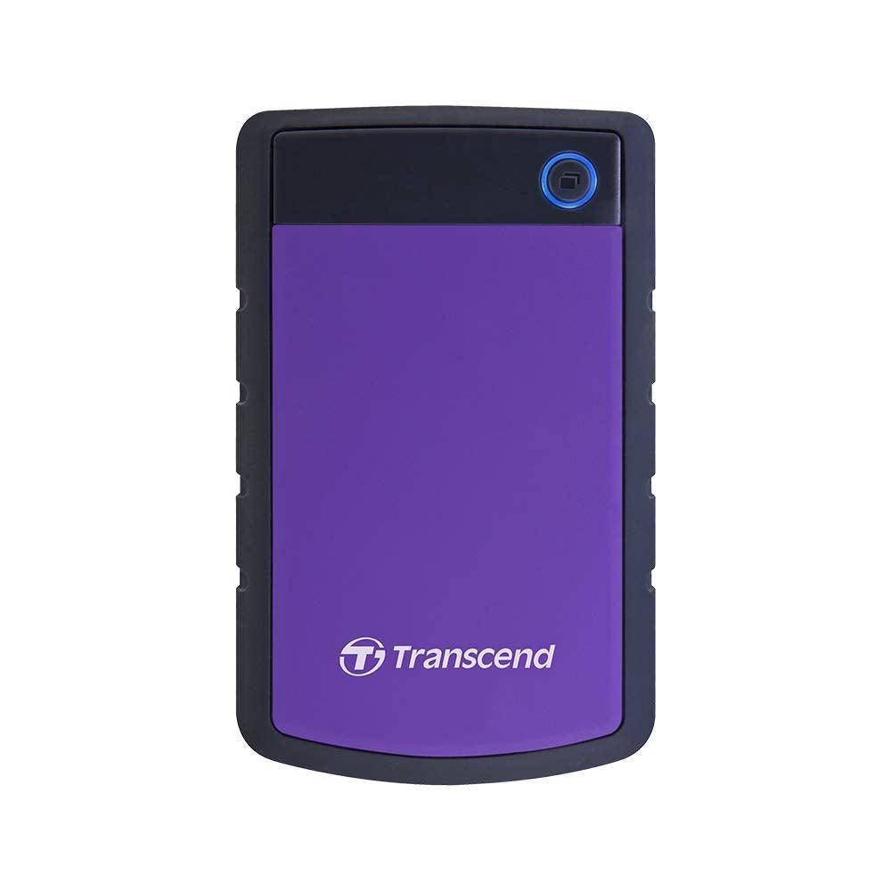 Transcend StoreJet 2TB External HDD USB 3.1 Gen1 | One Touch auto Backup | 2.5" HDD | 3 Yrs. Warranty | Purple - TS2TSJ25H3P - Triveni World