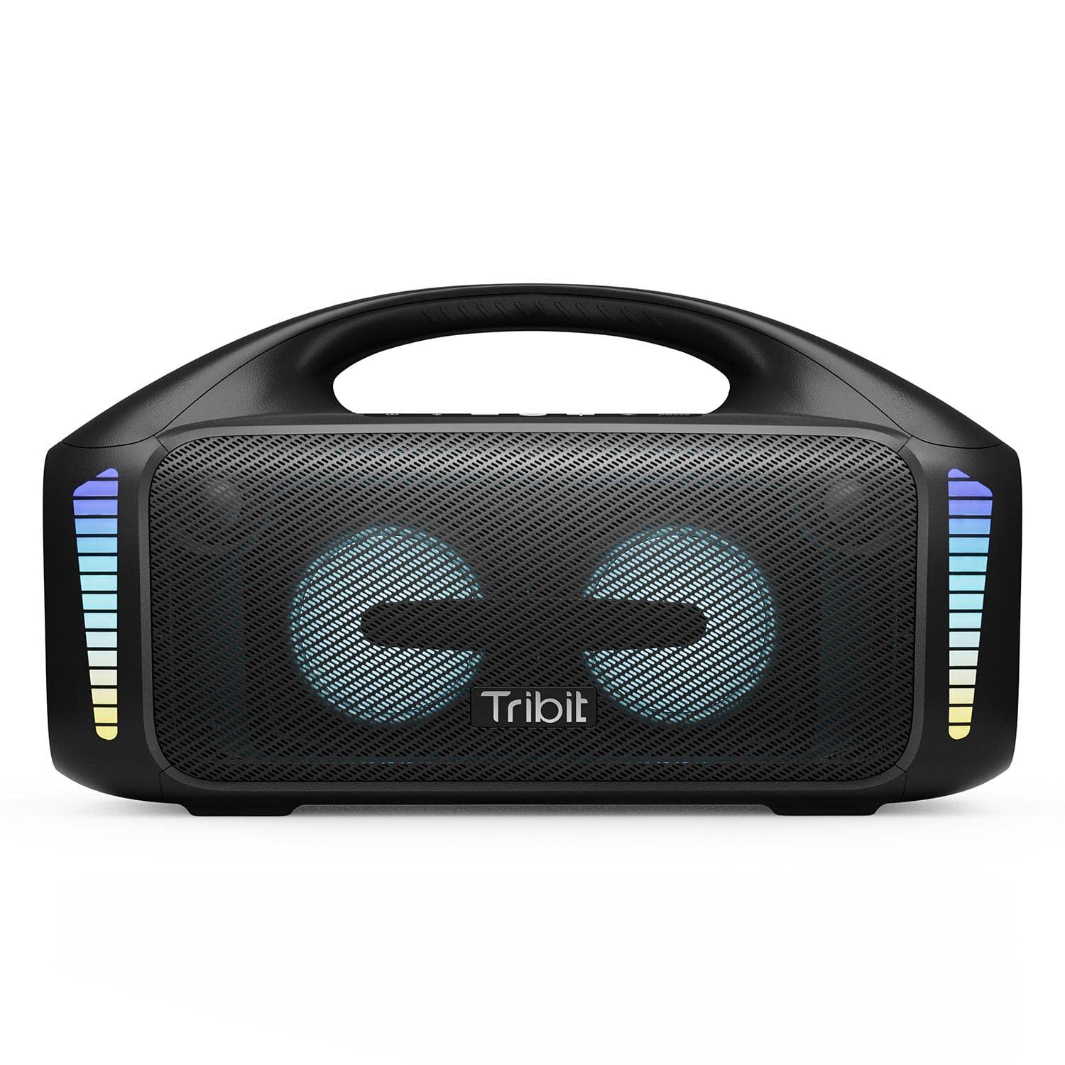 Tribit StormBox Blast Bluetooth Party Speaker,Portable Speaker 90W Loud Stereo Sound with XBass LED Light Show Bluetooth 5.3,IPX7 Waterproof Speaker, PowerBank,TWS,Custom EQ,30H Playtime for Outdoor - Triveni World