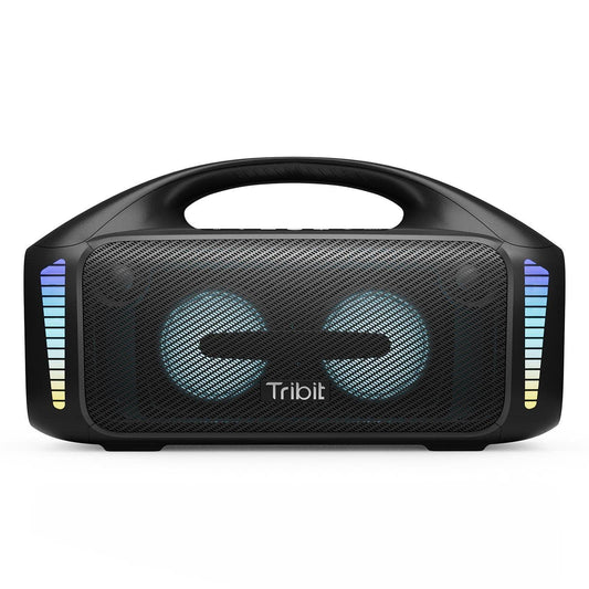 Tribit StormBox Blast Bluetooth Party Speaker,Portable Speaker 90W Loud Stereo Sound with XBass LED Light Show Bluetooth 5.3,IPX7 Waterproof Speaker, PowerBank,TWS,Custom EQ,30H Playtime for Outdoor - Triveni World