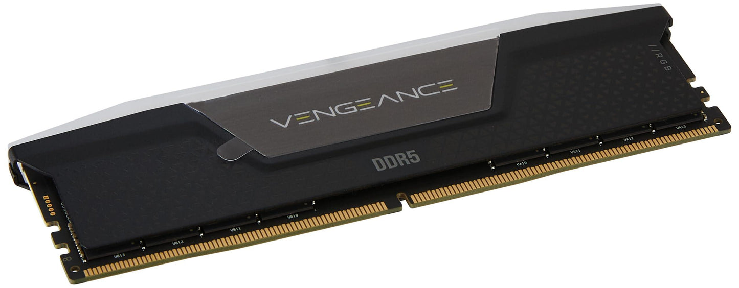 VENGEANCE® RGB 64GB (2x32GB) DDR5 DRAM 5200MT/s CL40 Memory Kit — Black - Triveni World