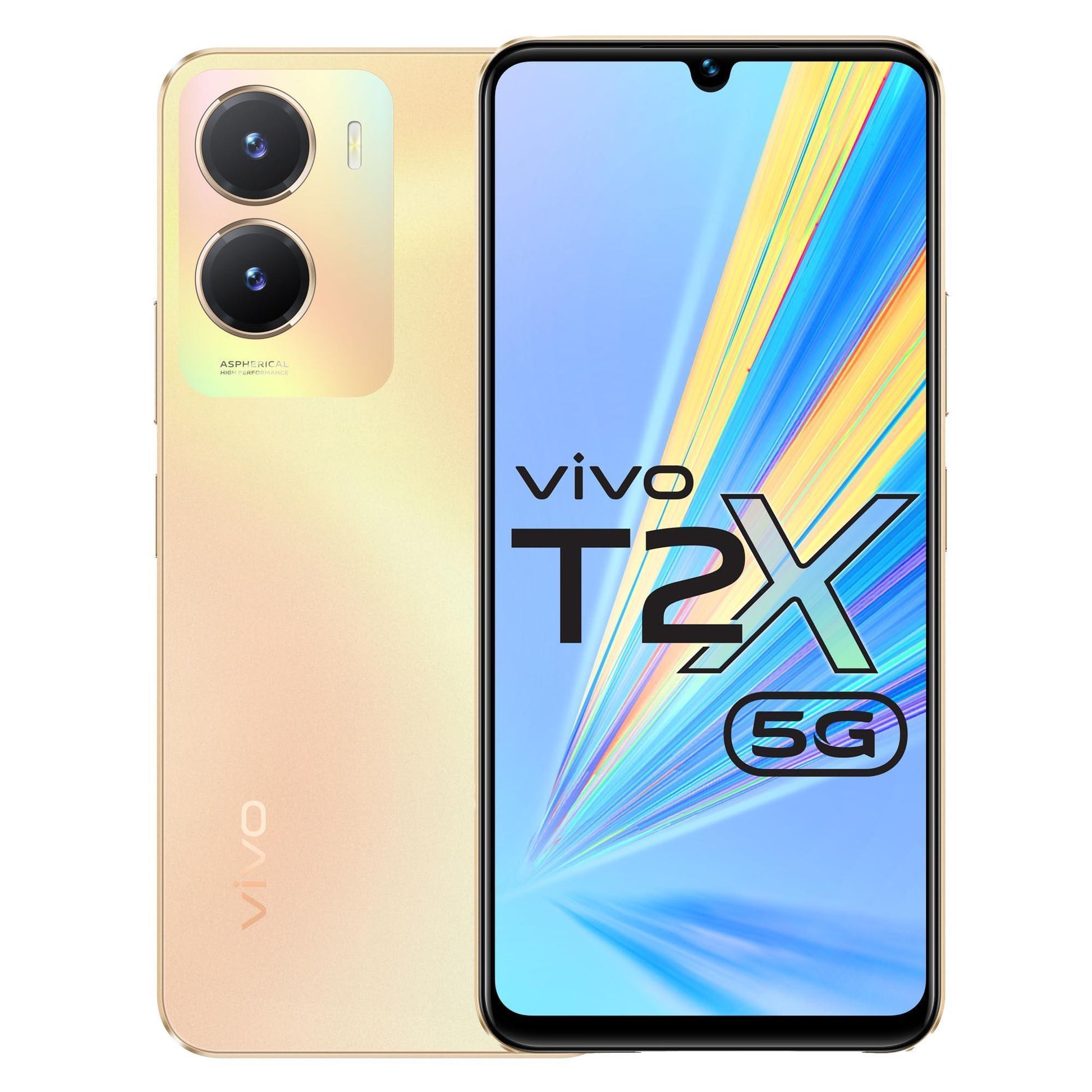 Vivo T2x 5G (128 GB) (6 GB RAM) (Aurora Gold) - Triveni World