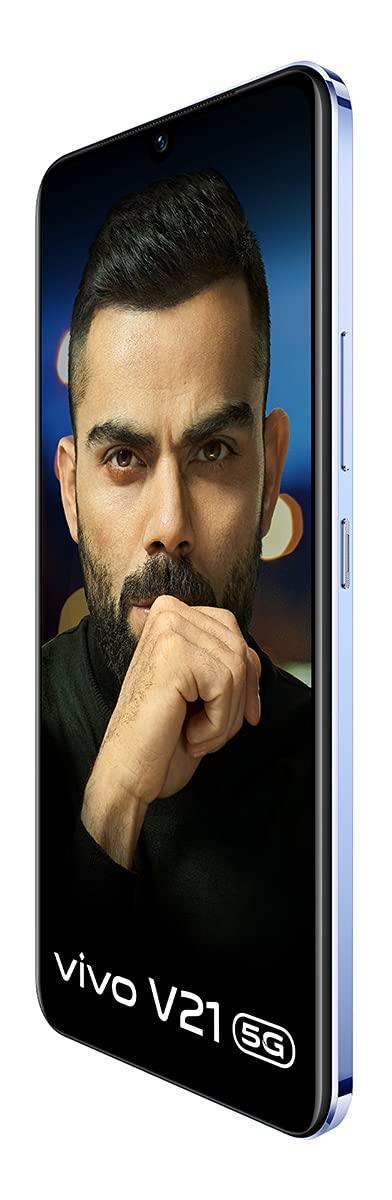 Vivo V21 5G (Dusk Blue, 8GB RAM, 128GB Storage) Without Offer - Triveni World